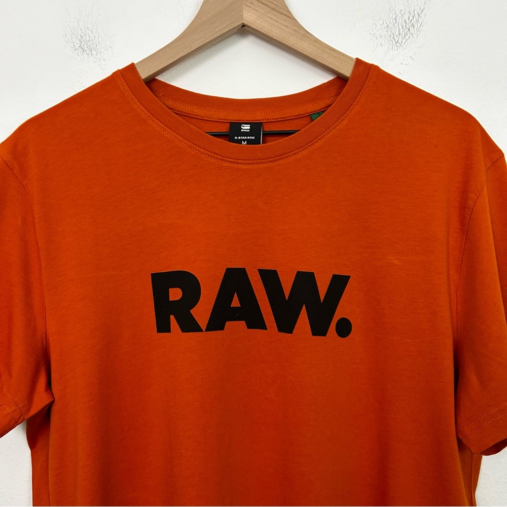 G-Star Raw Men's Organic Cotton T-Shirt Orange Medium